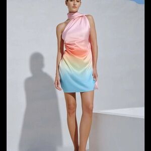 Baobab Elegant Multicolor Gradient Dress